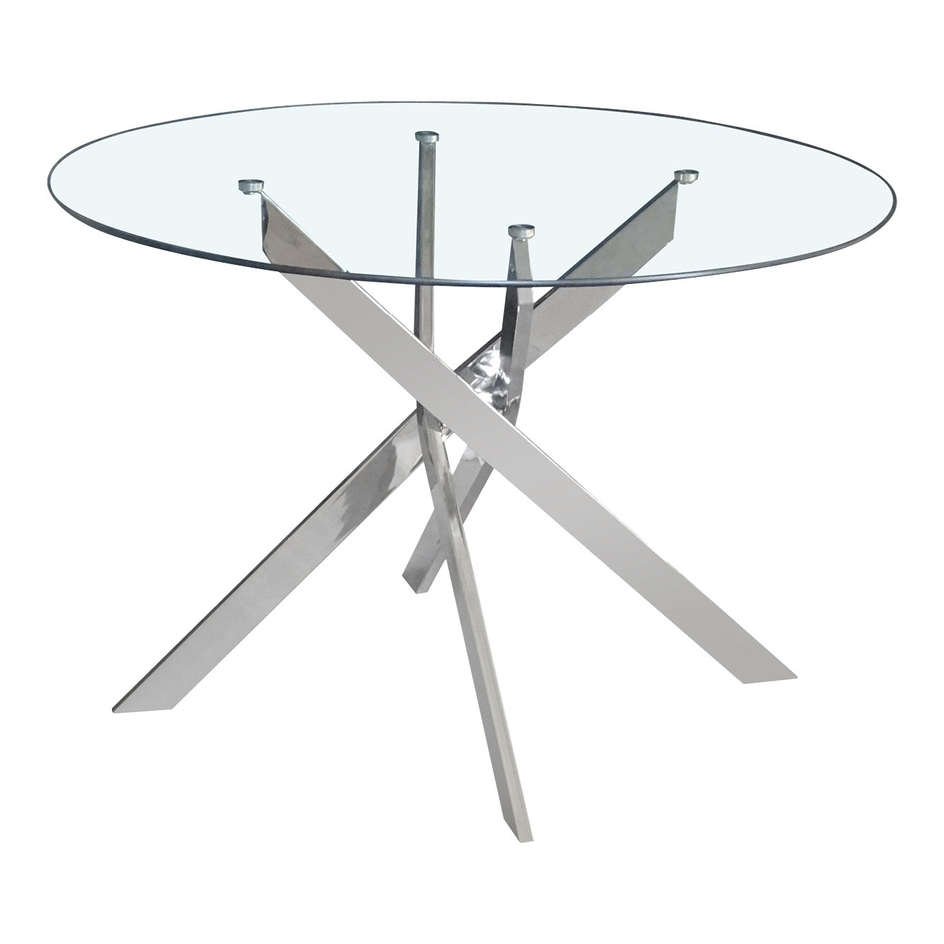 MESA REDONDA CRUZADA 110X100