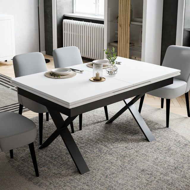 MESA COMEDOR CRUCETA EXTENSIBLE ASPAS